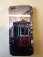cover in plastica dura - motivo tram Inglese