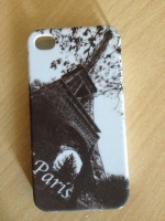 cover in plastica dura - motivo torre eiffel